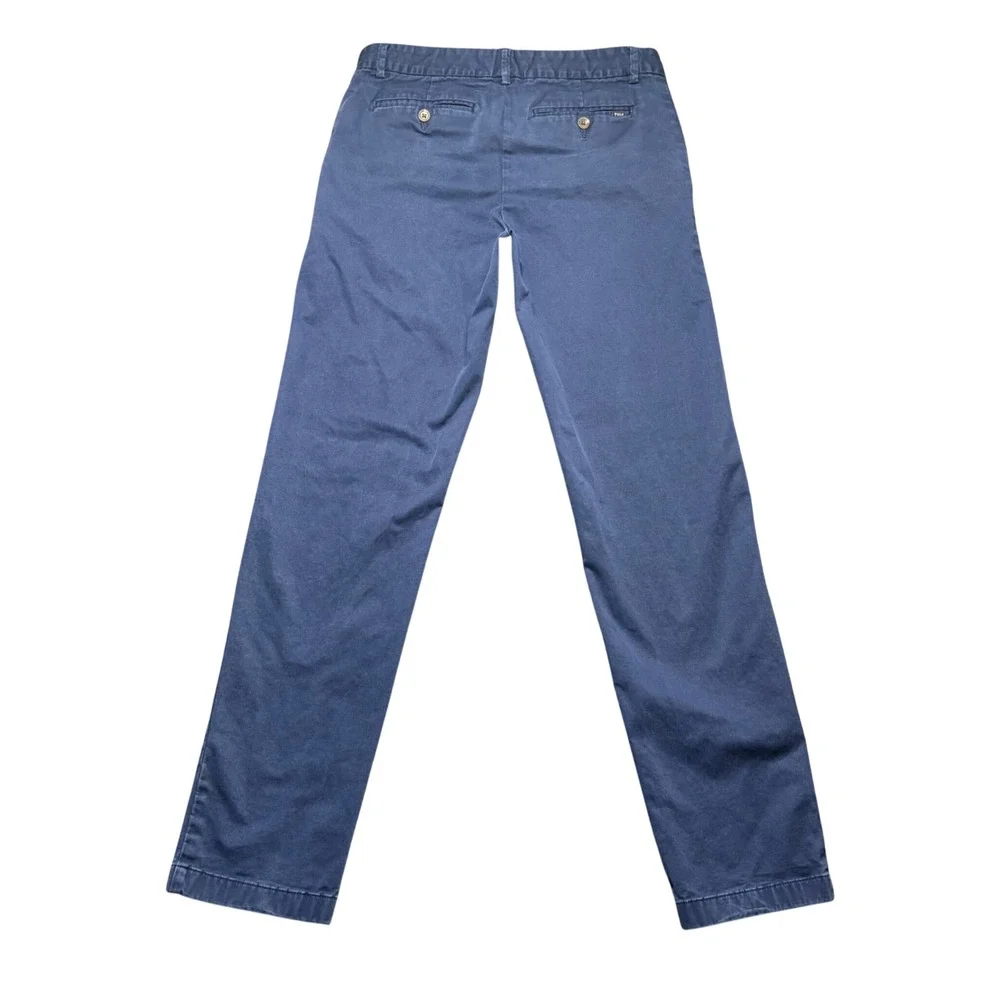 Polo Ralph Lauren Pants Kids 18 Navy Blue Chino Slim Fit Stretch Cotton 30W 29L